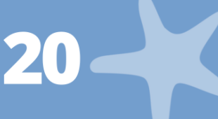 Starfish and number 20