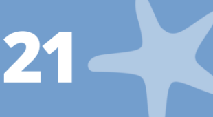 Starfish and number 21