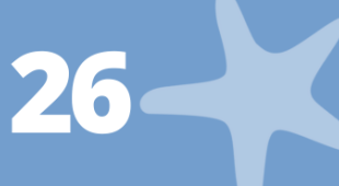 Starfish and number 26