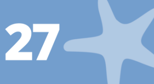 Starfish and number 27