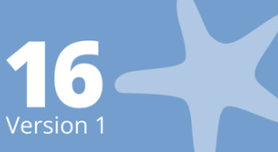 Starfish and number 16 plus the text 'version 1'