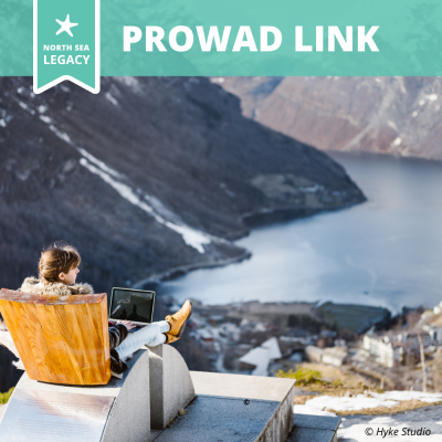 A young lady sitting on a chair outside, overlooking a beautiful Norwegian fjord.