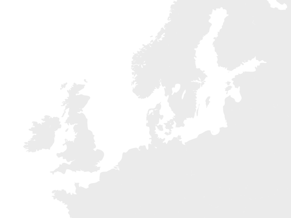 North sea region map