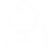 An illustration of a desk with a laptop and an office chair.