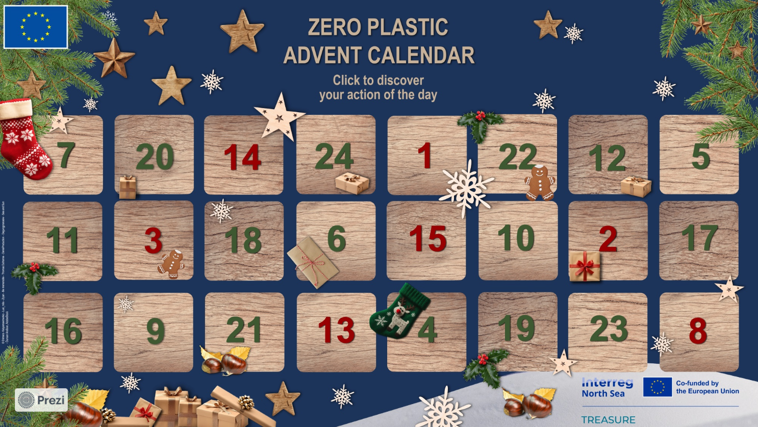 TREASURE zero plastic advent calendar