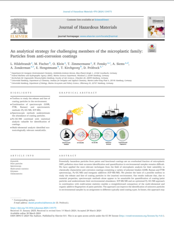 An analytical strategy for challenging members of the microplastic family: Particles from anti-corrosion coatings 