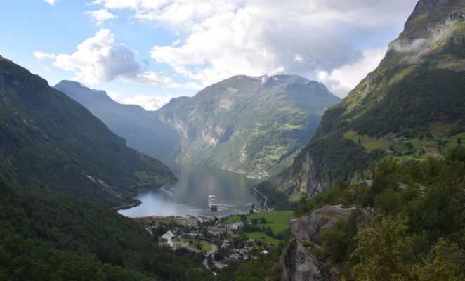 Beautiful Norwegian fjord.