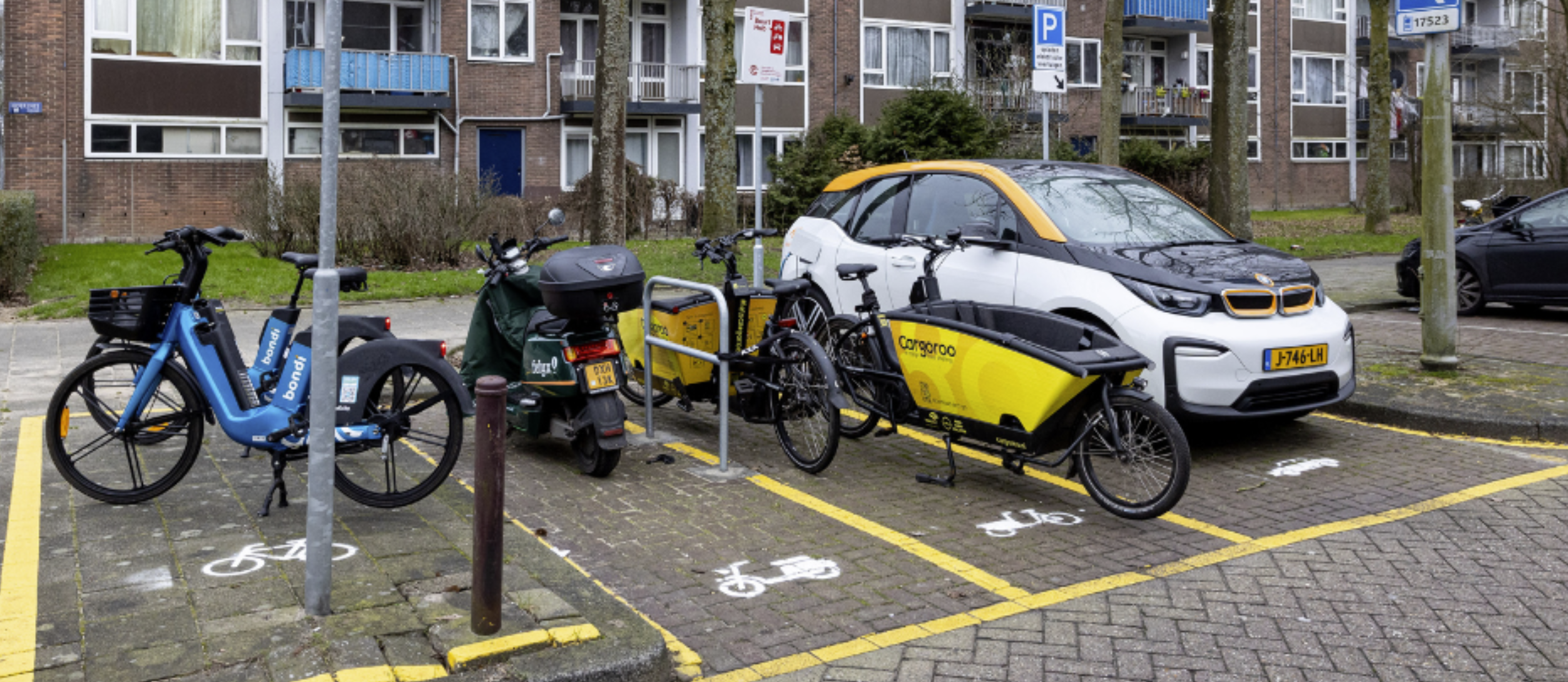 Picture of Amsterdam Shared Mobility Hub from EHubs project