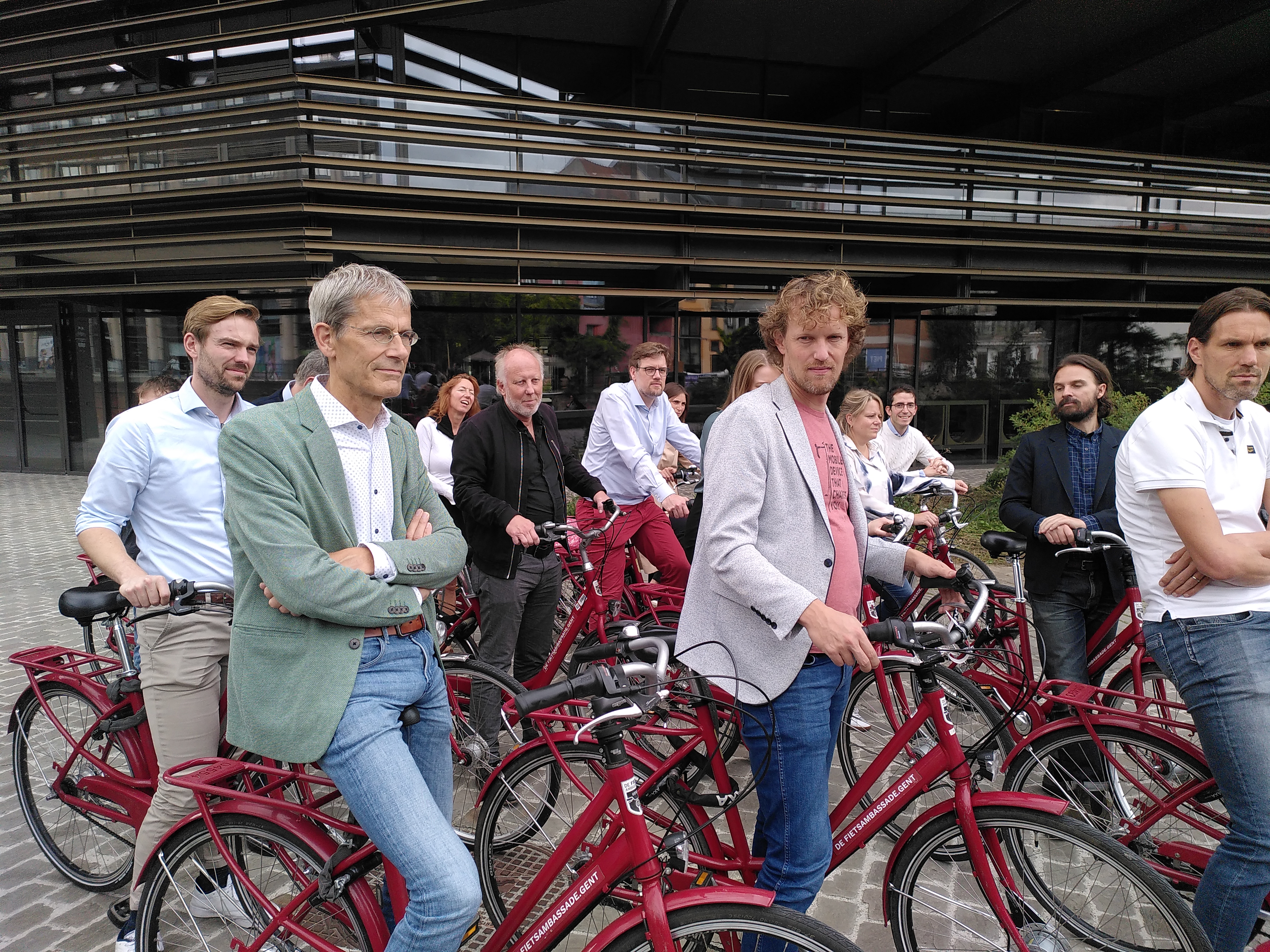 MegaBITS Partners outside the Ghent Library 