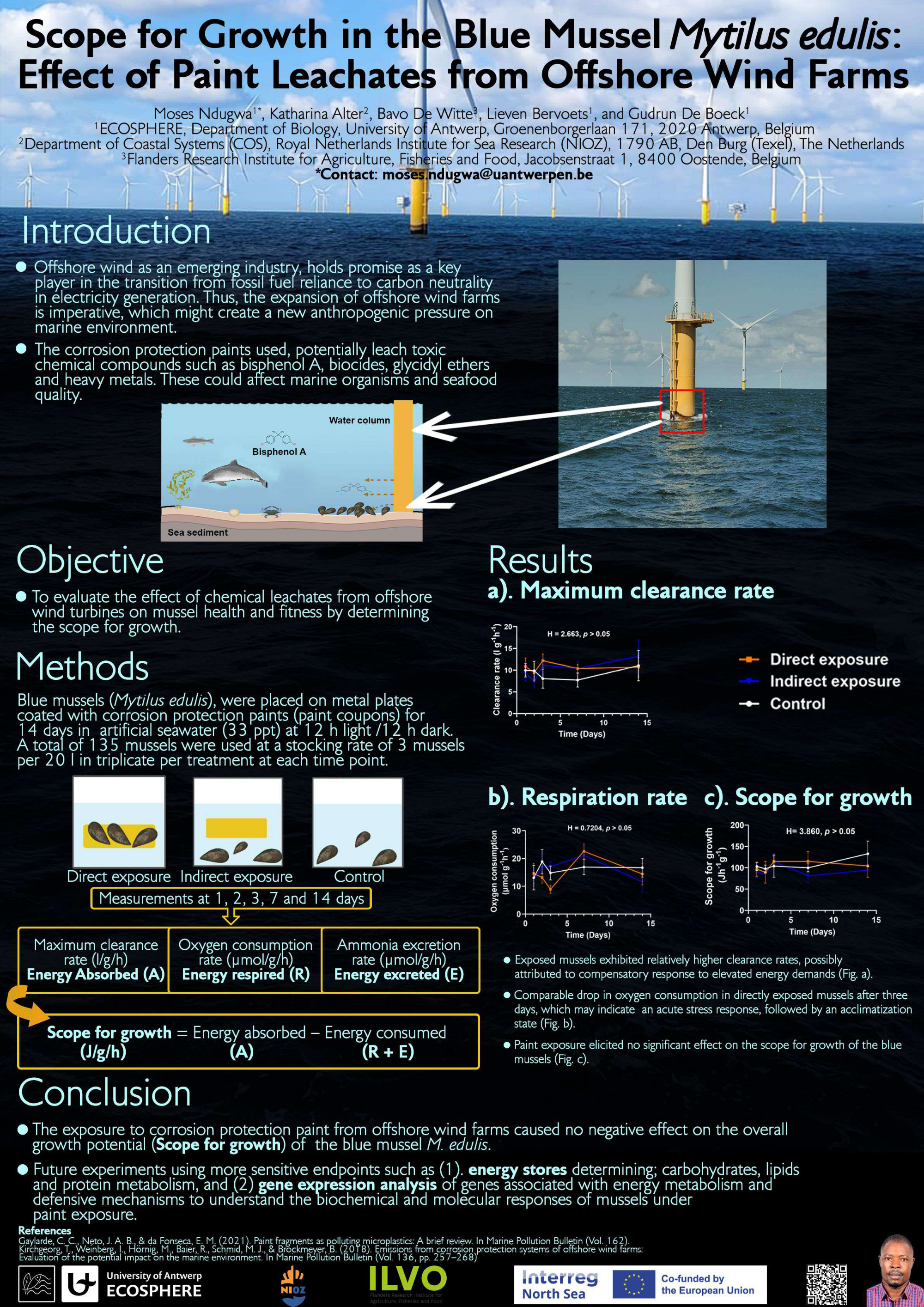 Scope for growth in the Blue Mussel