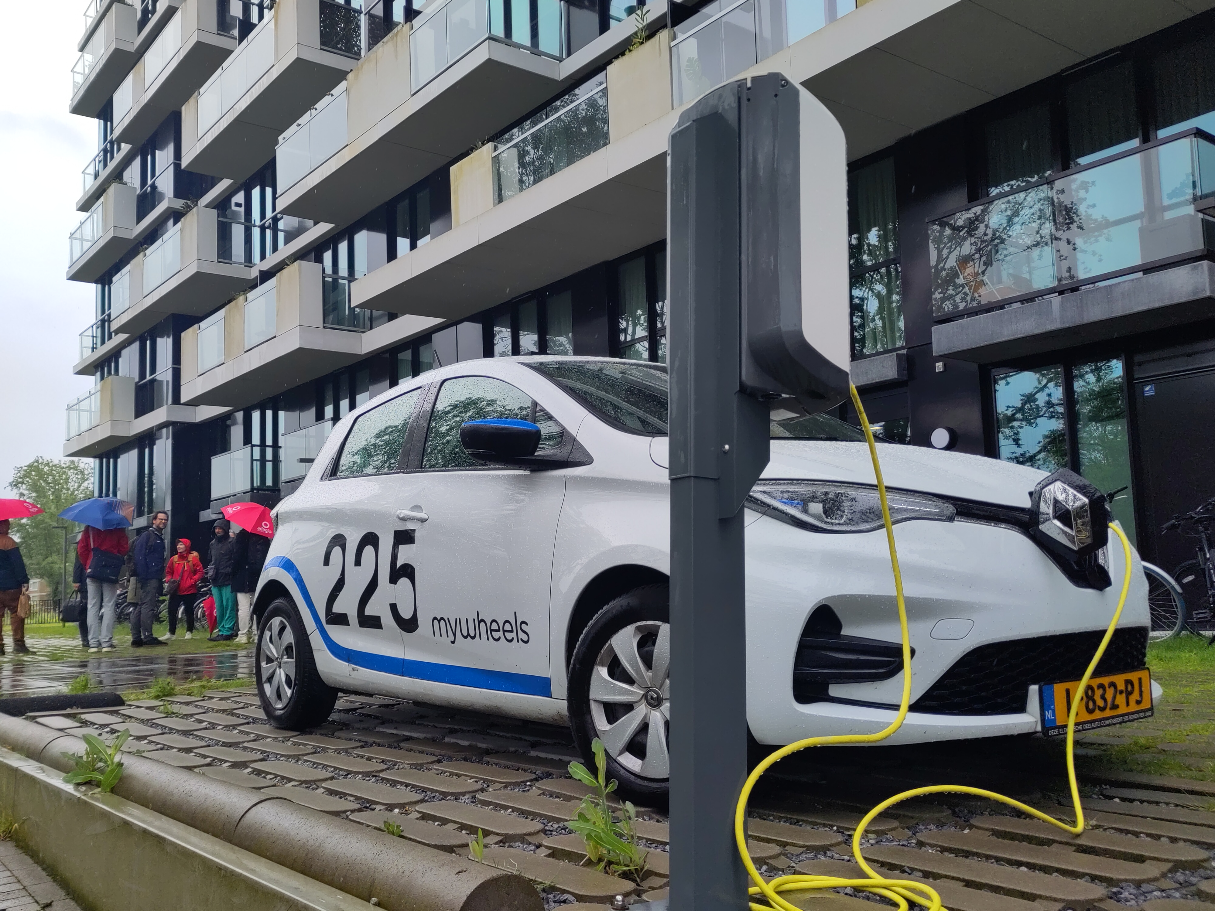 Electric shared Car in charing station