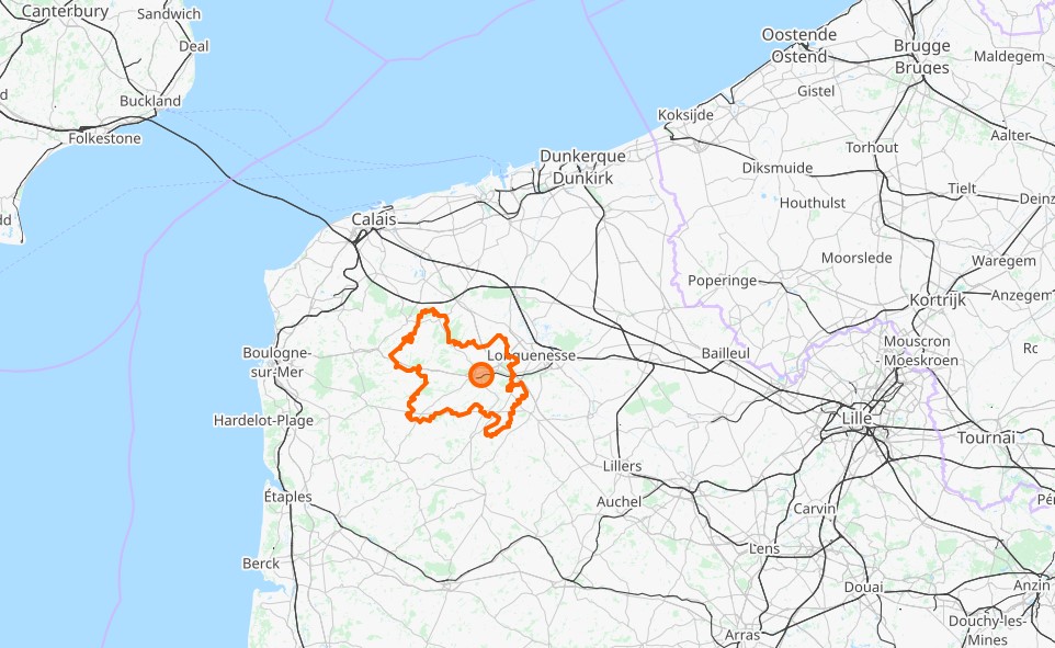 OSM Map of Pays de Lumbres