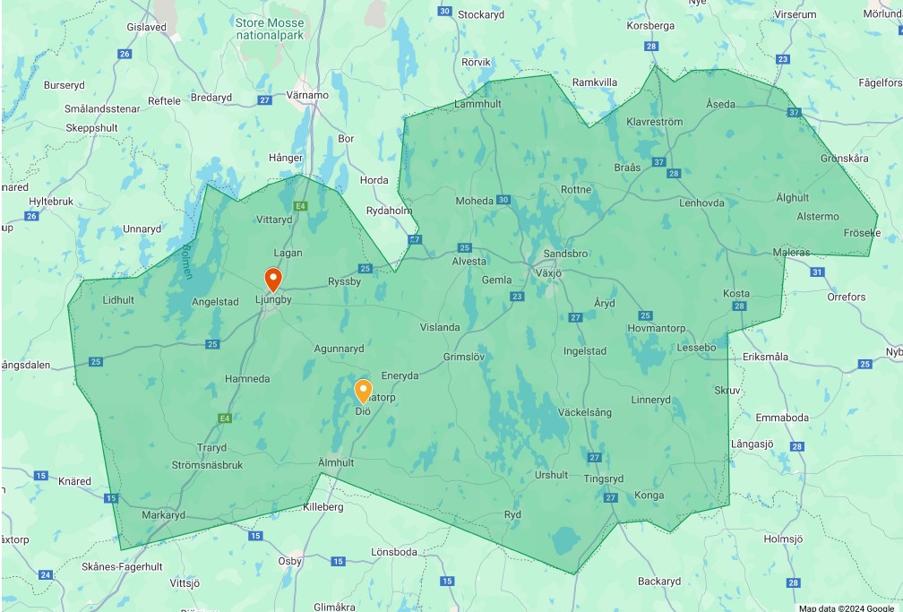 Kronoberg Map