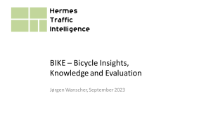 Hermes Traffic Intelligence, Floating Bike Data Presentation 