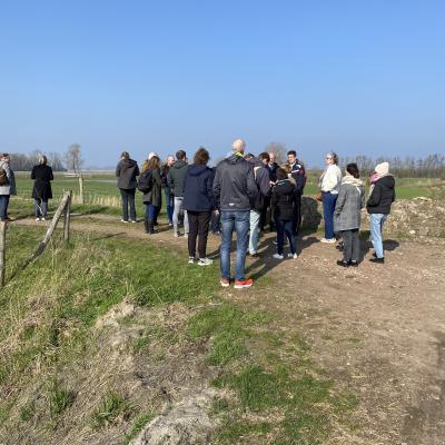 Winter dike Diksmuide