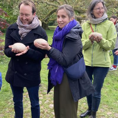 Attendees at circular bread baking workshop