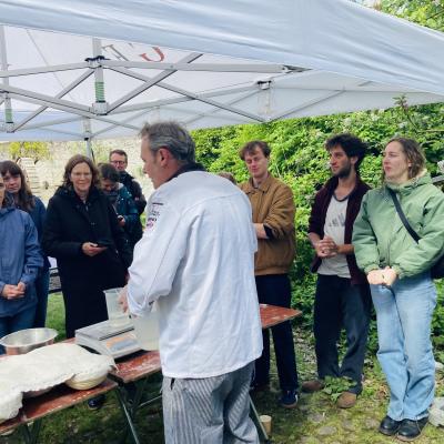 Attendees at circular bread baking workshop