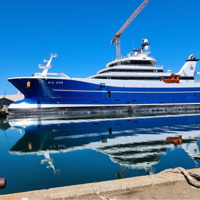 Fischtrawler in the Port of Skagen