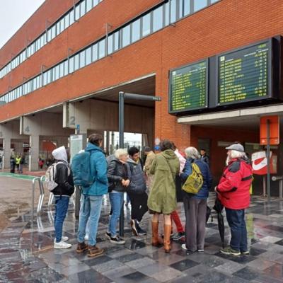 Citizens gather at Leuven Station 