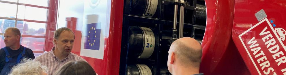 Field visit Municipality of Groningen: Hydrogen fueled trucks.