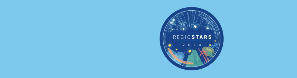 A badge saying Regiostars 2024, surrounded by stars