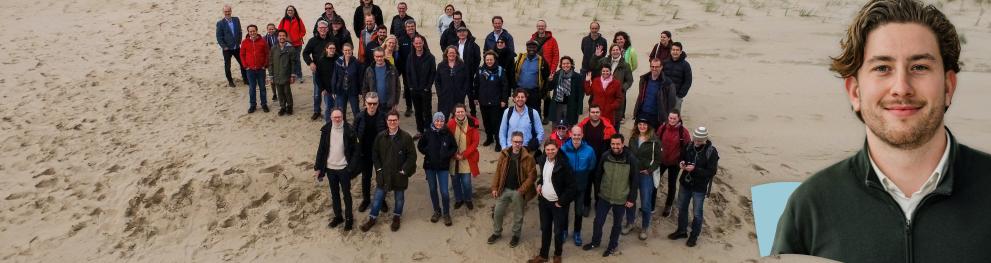 Group photo of MANABAS team and a photo of Nils highlighted