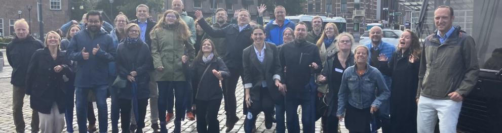 DISCO partners at kick-off partner meeting in Zwolle at public square